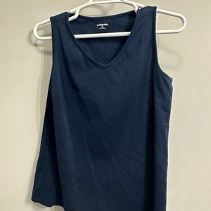 Land's End Sleeveless Navy Shirt 2X